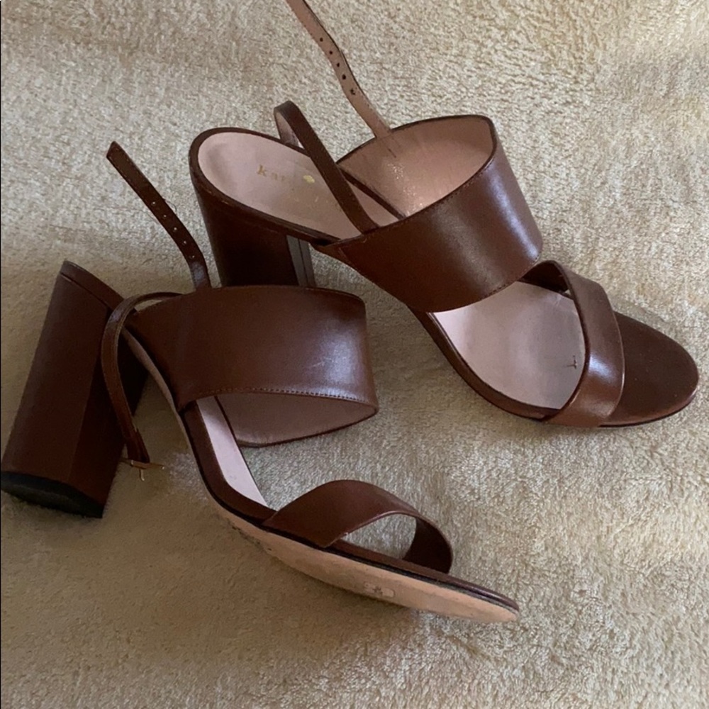 Kate Spade strappy chunky heels